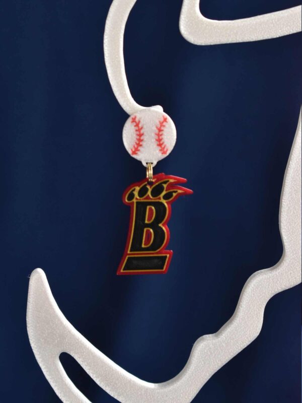 Brusly High Baseball Earrings