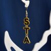 STA, St. Amant High School, St Amant Gators, STA drop earrings