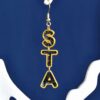 STA, St. Amant High School, St Amant Gators, STA drop earrings