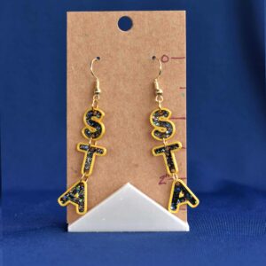 STA, St. Amant High School, St Amant Gators, STA drop earrings