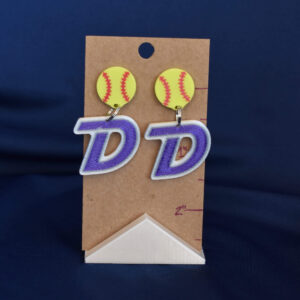 Dutchtown softball earrings